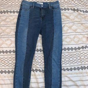 Pacsun striped skinny jeans